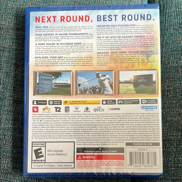 PGA Tour 2K25 PS5. NWT - Picture 2 of 2